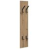vidaXL Wall-Mounted Coat Rack Artisan Oak 20 x 1.5 x 100 cm