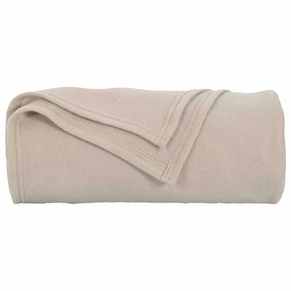 vidaXL Throw Blankets 24 pcs Beige 240 x 220 cm Fleece