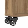 vidaXL Narrow Storage Trolley Artisian Oak 48x13x68 cm Engineered Wood