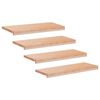 vidaXL Stair Treads 4 pcs 80 x 25 x 2 cm Natural Solid Beech Wood