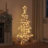 vidaXL Christmas Tree with 160 LEDs Warm white 150 cm PET