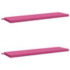 vidaXL 2-Piece Bench Cushions SOEST 2 pcs 100% Polyester Pink