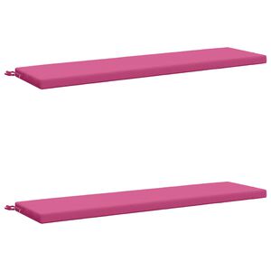 vidaXL 2-Piece Bench Cushions SOEST 2 pcs 100% Polyester Pink