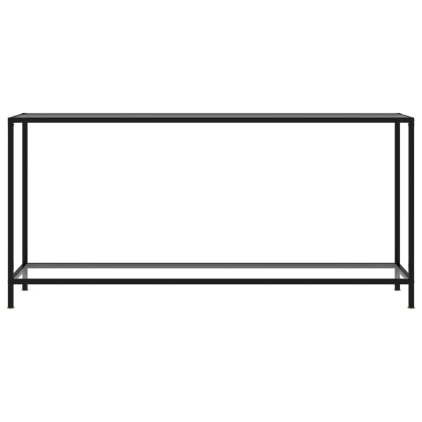 vidaXL Console Table Transparent 160x35x75 cm Tempered Glass