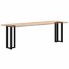 vidaXL Console Table Legs T-Shaped 2 pcs Black 25x28x(72-73) cm Steel