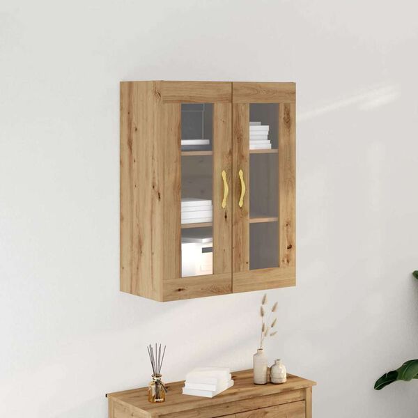 vidaXL Wall Cabinet Artisan Oak 69.5 x 34 x 90 cm Engineered Wood