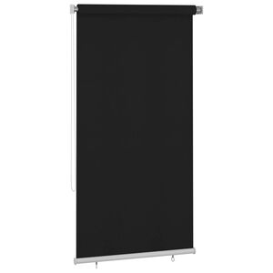 vidaXL Roller Blind | Black | High-density polyethylene (HDPE) | 120 x 230 cm