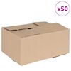 vidaXL Folding Box 50 pcs Natural 30 x 21.5 x 14 cm Cardboard