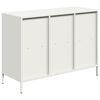 vidaXL Sideboard White 101.5x39x73.5 cm Cold-rolled Steel