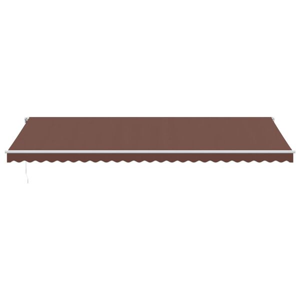 vidaXL Automatic Retractable Awning Brown 600x350 cm