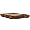 vidaXL Bed Frame without Mattress Smoked Oak 120x200 cm