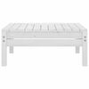 vidaXL 7 Piece Garden Lounge Set White Solid Pinewood