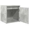 vidaXL Wall-Mounted Bedside Cabinet Concrete Grey 38x34x40 cm