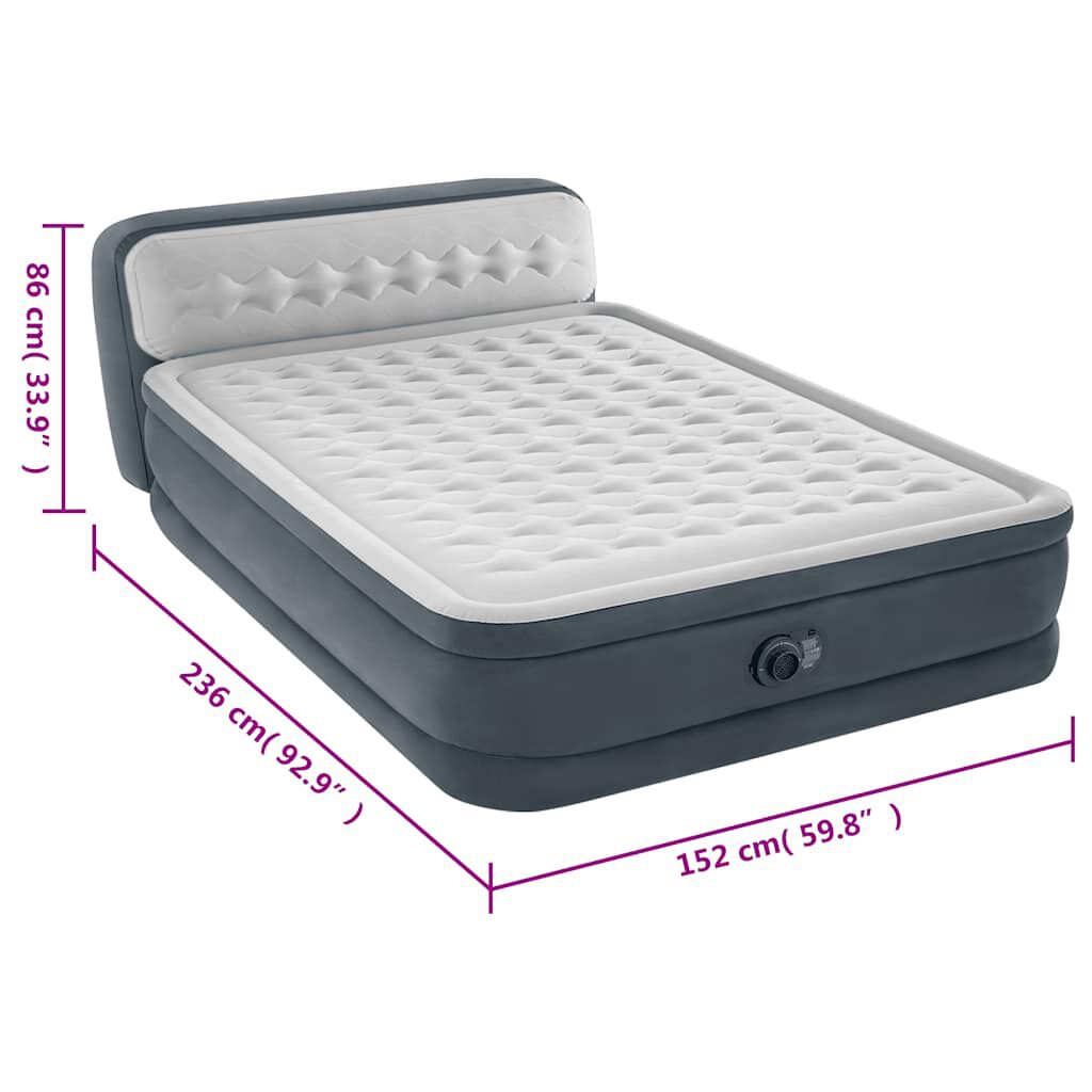 Intex Airbed Dura Beam Deluxe Ultra Plush Headboard Queen 86 cm