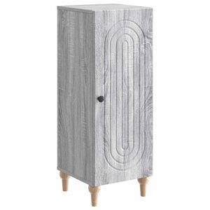 vidaXL Sideboard Grey Sonoma 33 x 34.5 x 90 cm Engineered Wood