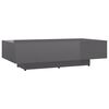 vidaXL Couch Table | High gloss grey | Engineered wood | 115 cm x 60 cm x 31 cm