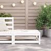vidaXL Garden Footstool 70x70x30 cm White Solid Wood Pine