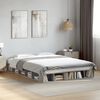 vidaXL Bed Frame without Mattress Concrete Grey 140x200 cm