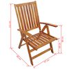 vidaXL Furniture Set Brown Wood