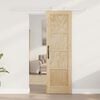vidaXL Sliding Door Brown 61 x 198.5 cm Solid Pine Wood