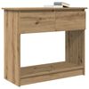 vidaXL Console Table with Drawers Artisan Oak 85.5x38.5x74.5 cm