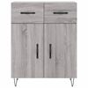 vidaXL Sideboard Grey Sonoma 69.5x34x90 cm Engineered Wood