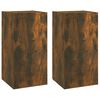 vidaXL 4 Piece TV Cabinet Set Smoked Oak Engineered Wood