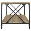 vidaXL Coffee Table Sonoma Oak 80x50x45 cm Engineered Wood and Iron