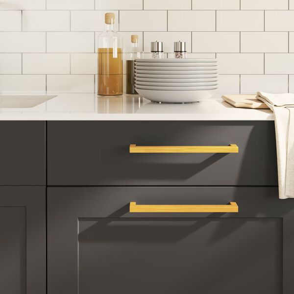 vidaXL Cabinet Handles 20 pcs Gold 224 mm Stainless Steel