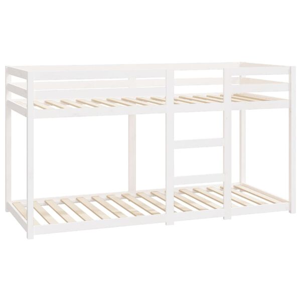 vidaXL Bunk Bed without Mattress White 80x200 cm Solid Wood Pine