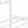 vidaXL Metal Bed Frame without Mattress with Footboard White 90x190cm