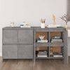vidaXL Sideboards 2 pcs Concrete Grey 70x41x75 cm Engineered Wood