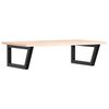 vidaXL Basin Shelf Wall Mounted Steel and Solid Wood Oak