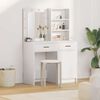 vidaXL Dressing Table Set 2 pcs White 50 x 41 x 135 cm Engineered wood