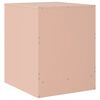 vidaXL Bedside Cabinet Pink 34.5x39x44 cm Steel