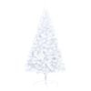 vidaXL Artificial Half Pre-lit Christmas Tree with Ball Set White 150 cm