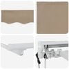 vidaXL Electric Retractable Awning Beige 3.5 x 2.5 m