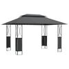vidaXL Gazebo with Roof Anthracite 400x300x270 cm Steel