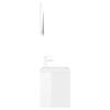 vidaXL Bathroom Furniture Set High Gloss White Engineered Wood