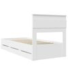 vidaXL Bed Frame with Drawer White 90 x 190 cm Engineer Wood