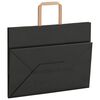 vidaXL Paper Bags 250 pcs with Handles Black 32x17x25 cm