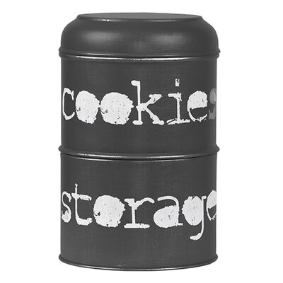 LABEL51 Cookie Storage Jar 17x17x27 cm Antique Black