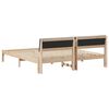 vidaXL Bed frame Brown and dark grey 180 x 200 cm Solid pine wood