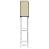 vidaXL 2-Tier Storage Rack over Toilet Cream 56x30x170 cm Iron