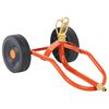 vidaXL Wheeled Sprinkler Sled with Rotatable Head Red Steel