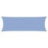vidaXL Sunshade Sail Blue and White 2 x 6 m HDPE