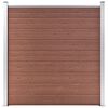 vidaXL Garden Fence WPC 1737x186 cm Brown