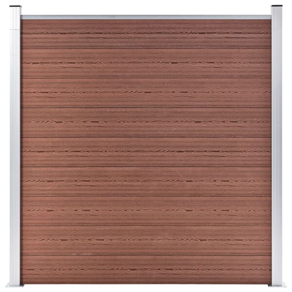 vidaXL Garden Fence WPC 1737x186 cm Brown