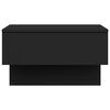 vidaXL Wall-mounted Bedside Cabinet Black