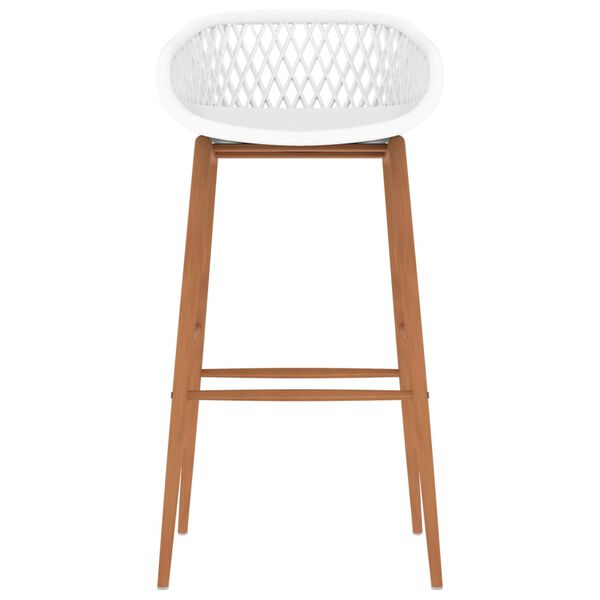 vidaXL Bar Chairs 2 pcs White